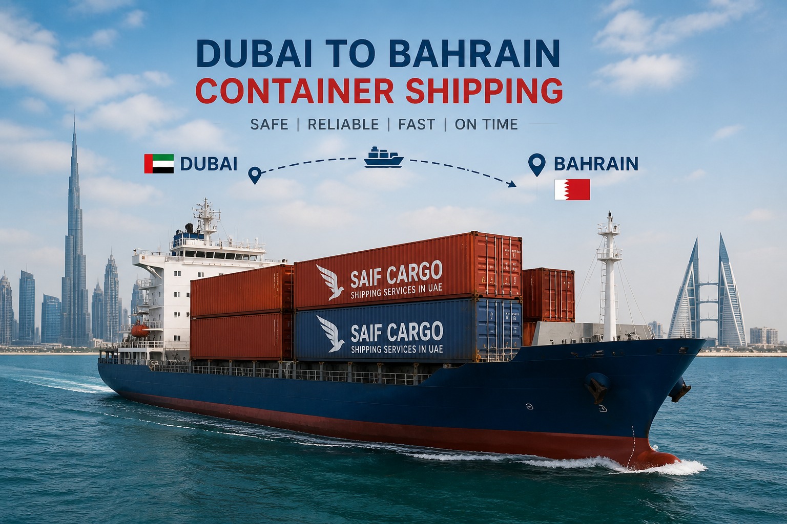 Dubai to Bahrain Container Shipping