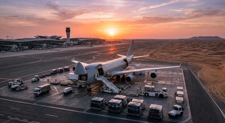 Abu Dhabi to Saudi cargo services